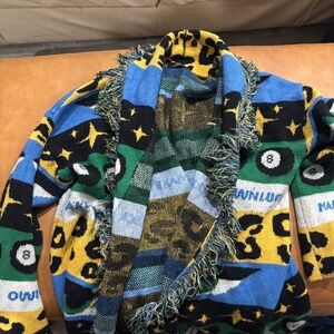 Dressed in Lala “Lucky” size L comfy sweater with bell sleeves